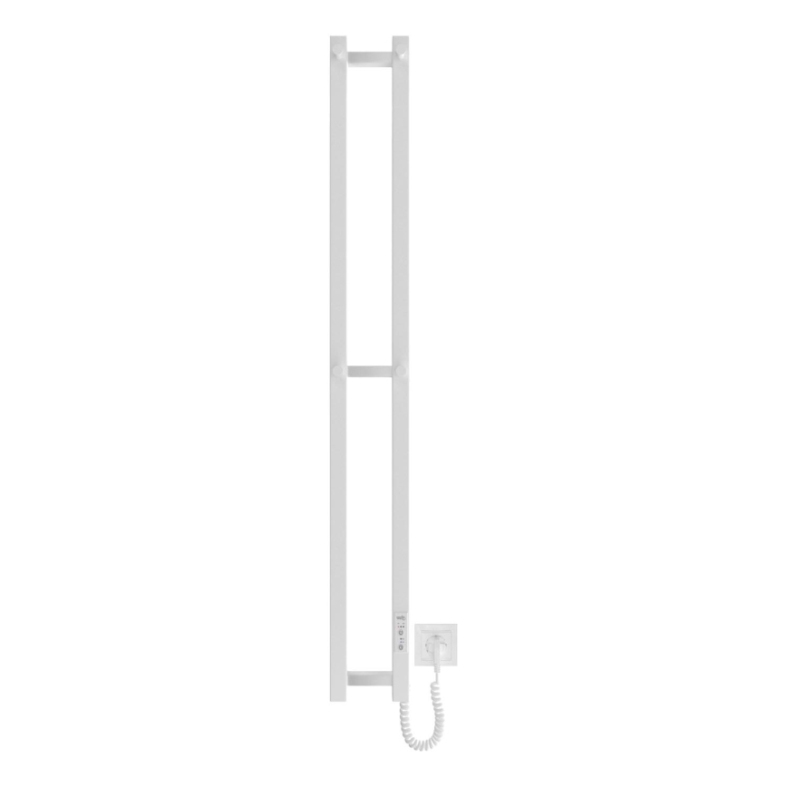 Radiador de baño HF SLIM 80W/230V 117x14 cm blanco angular