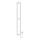 Radiador de baño HF SLIM 80W/230V 117x14 cm blanco angular