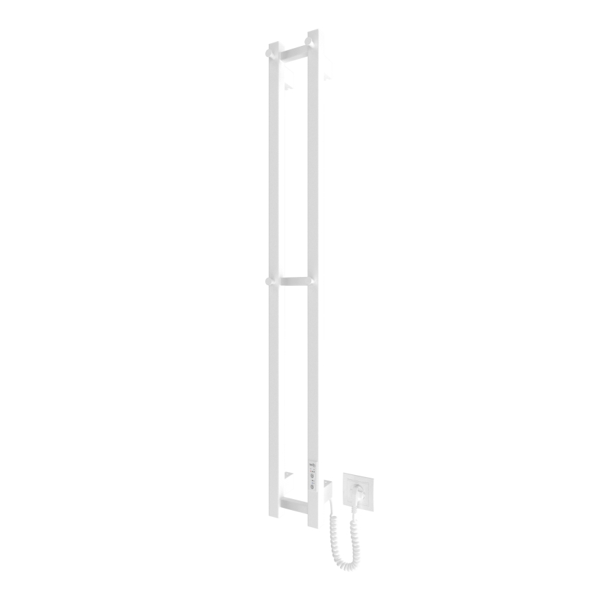 Radiador de baño HF SLIM 80W/230V 117x14 cm blanco angular