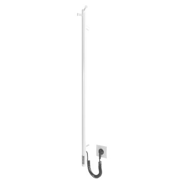Radiador de baño RAY 25W/230V 110x30 cm IP44 acero inoxidable/blanco