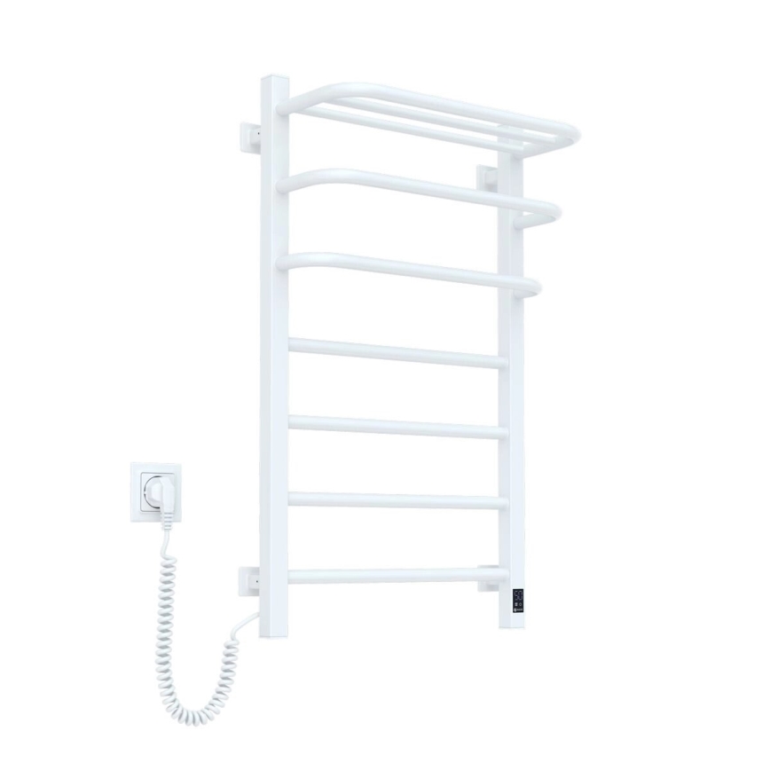 Radiador eléctrico de baño con termostato FORTIS 350W/230V 80,6 cm IP44 blanco angular izquierdo