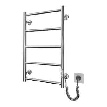 Radiador toallero de baño CLASSIC 65W/230V 65x43 cm acero inoxidable/cromo brillante lado derecho