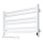 Radiador toallero de baño con termostato AVANGARD 300W/230V, 50,6 cm, IP44, blanco, izquierdo, de perfil cuadrado