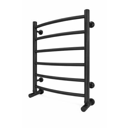 Radiador toallero de baño INOX CLASSIC 120W/230V 57x43 cm, acero inoxidable/negro