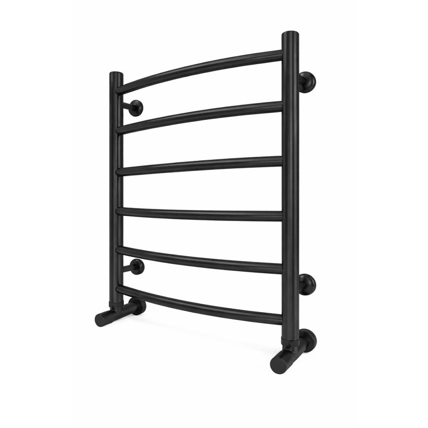 Radiador toallero de baño INOX CLASSIC 120W/230V 57x43 cm, acero inoxidable/negro