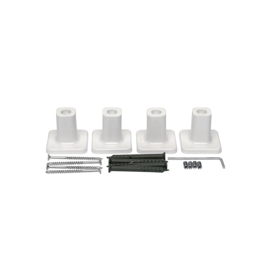 Radiador toallero para baño AVANGARD con termostato 251W/230V, 80,6 cm, IP44, blanco, conexión derecha, diseño cuadrado