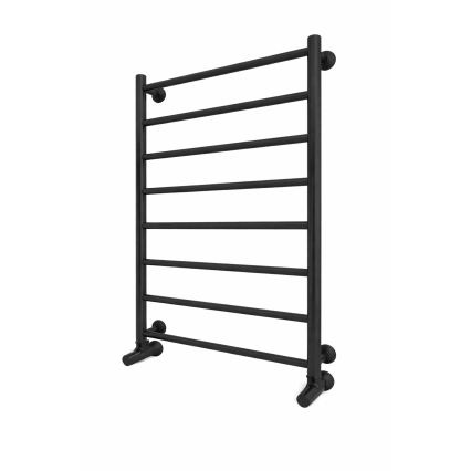 Radiador toallero de escalera para baño INOX FLAT 163W/230V 77x53 cm acero inoxidable/negro