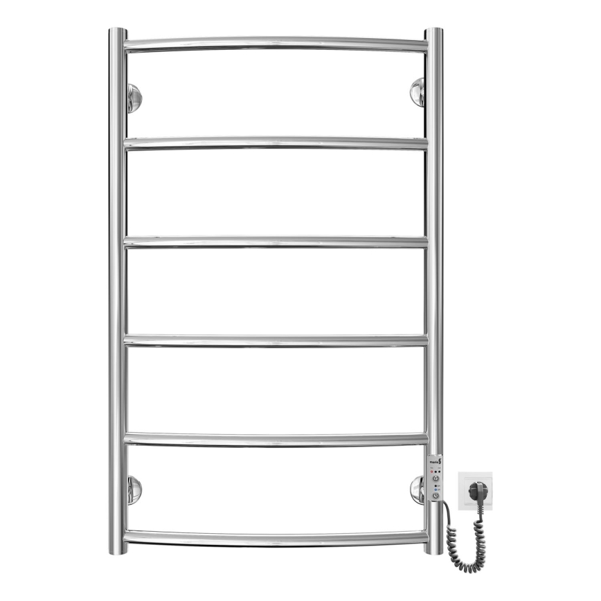 Radiador toallero eléctrico con forma de escalera CLASSIC 100W/230V 81x53cm acero inoxidable/cromo brillante derecho