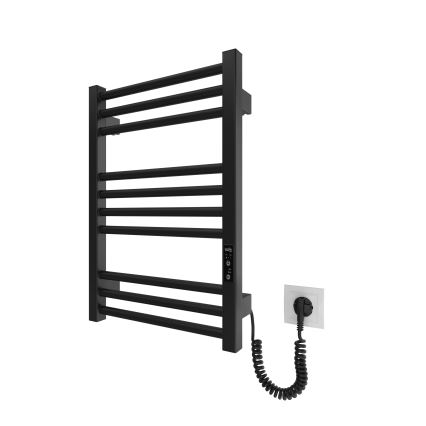 Radiador toallero eléctrico con forma de escalera HF DERBY 100W/230V 57x43 cm negro