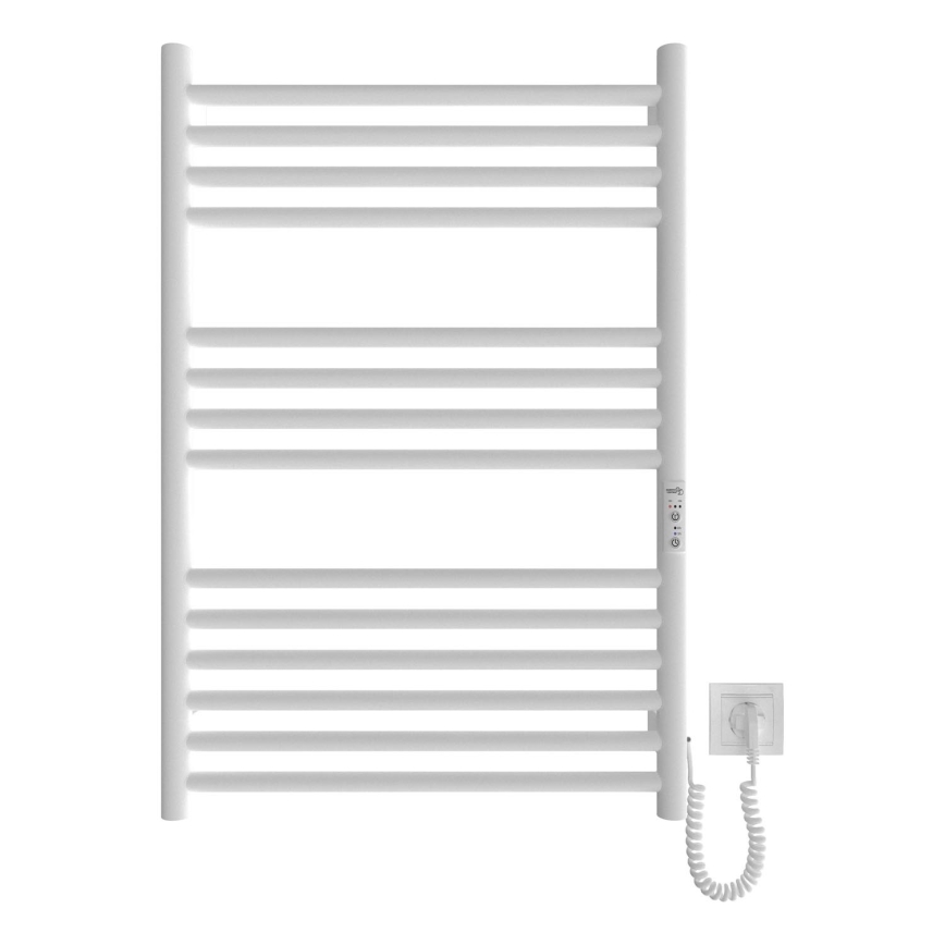 Radiador toallero eléctrico con forma de escalera HF GREENWICH 170W/230V 77x53 cm blanco redondeado