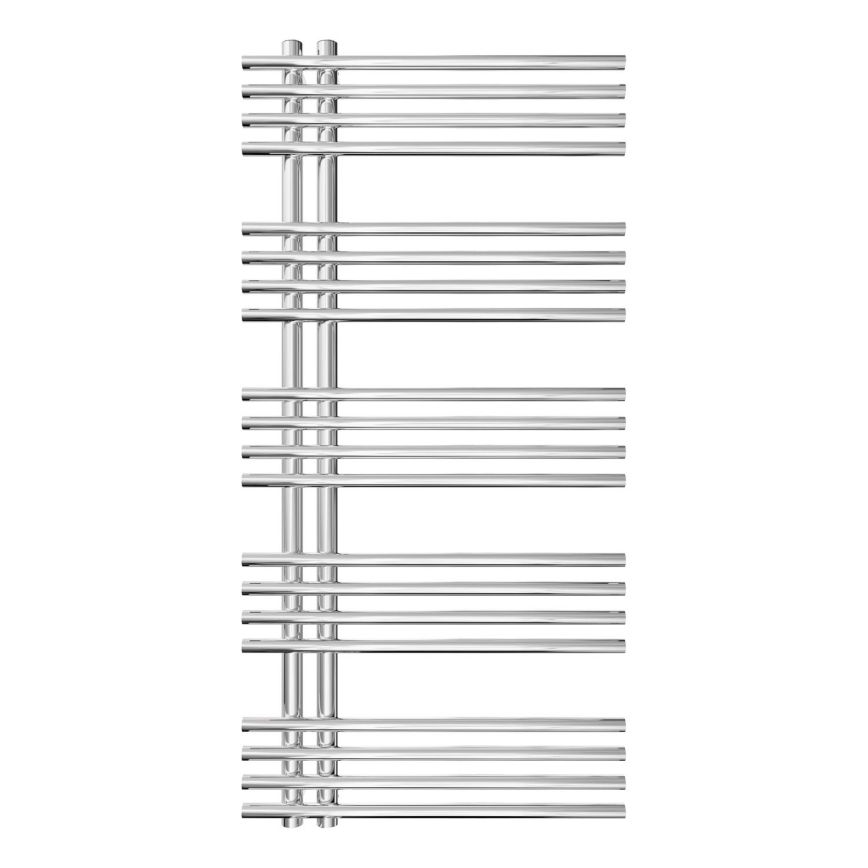 Radiador toallero eléctrico con forma de escalera INOX 368W/230V 109x53 cm acero inoxidable/cromo brillante