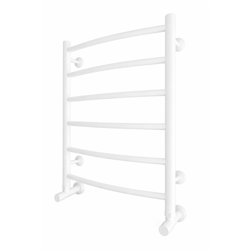 Radiador toallero en escalera para baño INOX CLASSIC 120W/230V 57x43 cm acero inoxidable/blanco