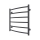 Radiador toallero en escalera para baño INOX CLASSIC 122W/230V 57x53 cm acero inoxidable/antracita