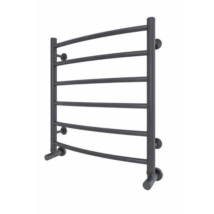 Radiador toallero en escalera para baño INOX CLASSIC 122W/230V 57x53 cm acero inoxidable/antracita