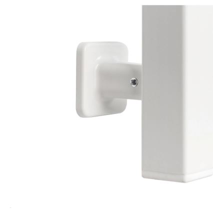 Radiador toallero de baño con termostato AVANGARD 316W/230V 50,6 cm IP44 blanco, con conexión a la derecha, perfil cuadrado