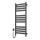 Radiador toallero para baño con termostato LARGO 541 W/230 V 120,6 cm IP44 negro izquierdo de perfil cuadrado