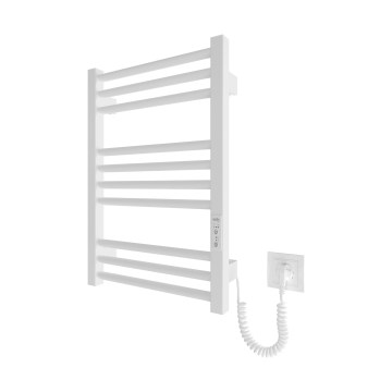 Radiador toallero para baño HF DERBY 100W/230V 57x43 cm, blanco, lado derecho