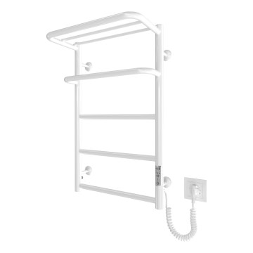 Radiador toallero para baño HOTEL 75W/230V 65x43 cm acero inoxidable/blanco derecho