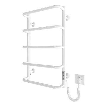 Radiador toallero para baño LUX 65W/230V 66x42 cm acero inoxidable/blanco lado derecho