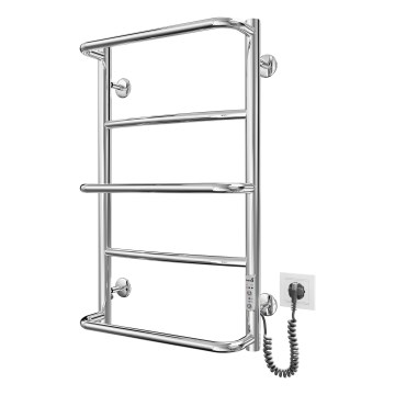 Radiador toallero para baño LUX 65W/230V 66x42 cm acero inoxidable/cromo brillante derecho