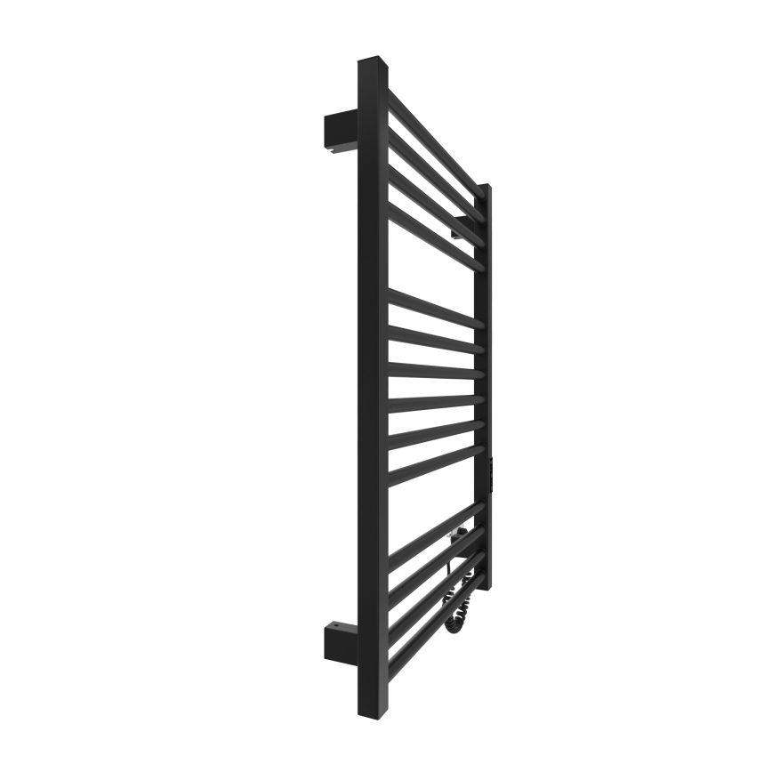 Radiador toallero tipo escalera para baño HF DERBY 170W/230V 77x53 cm negro IP44