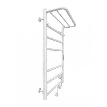 Radiador toallero tipo escalera para baño HOME 95 W/230 V 77 x 53 cm acero inoxidable/blanco, conexión derecha