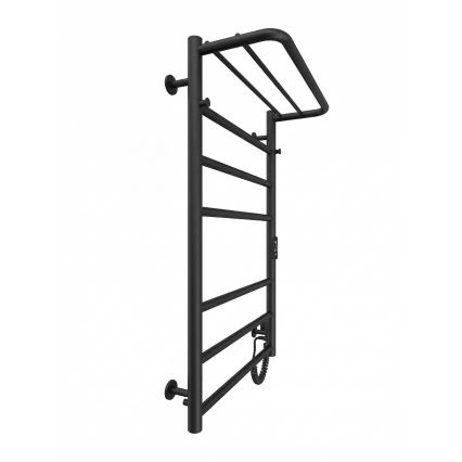 Radiador toallero tipo escalera para baño HOME 95W/230V 77x53 cm acero inoxidable/negro derecho