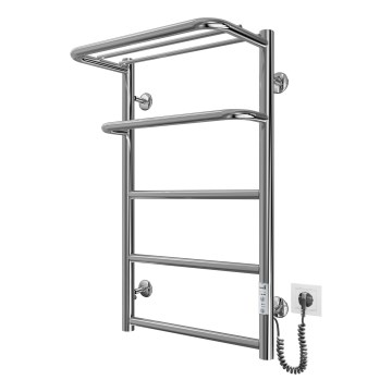 Radiador toallero tipo escalera para baño HOTEL 75W/230V 66x42 cm acero inoxidable/cromo lado derecho