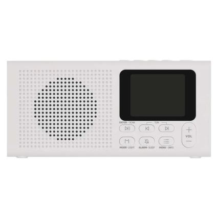 Radio DAB DAB+ FM 3W/5V/4xAA blanco