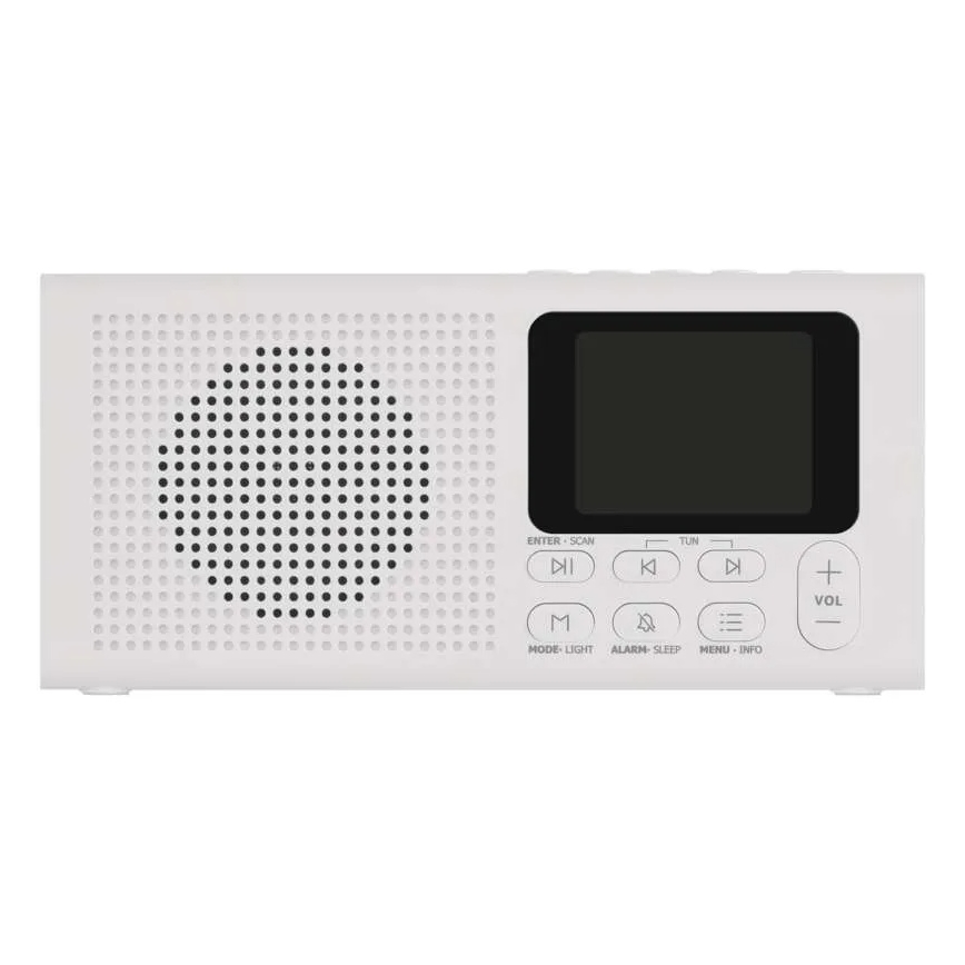 Radio DAB DAB+ FM 3W/5V/4xAA blanco