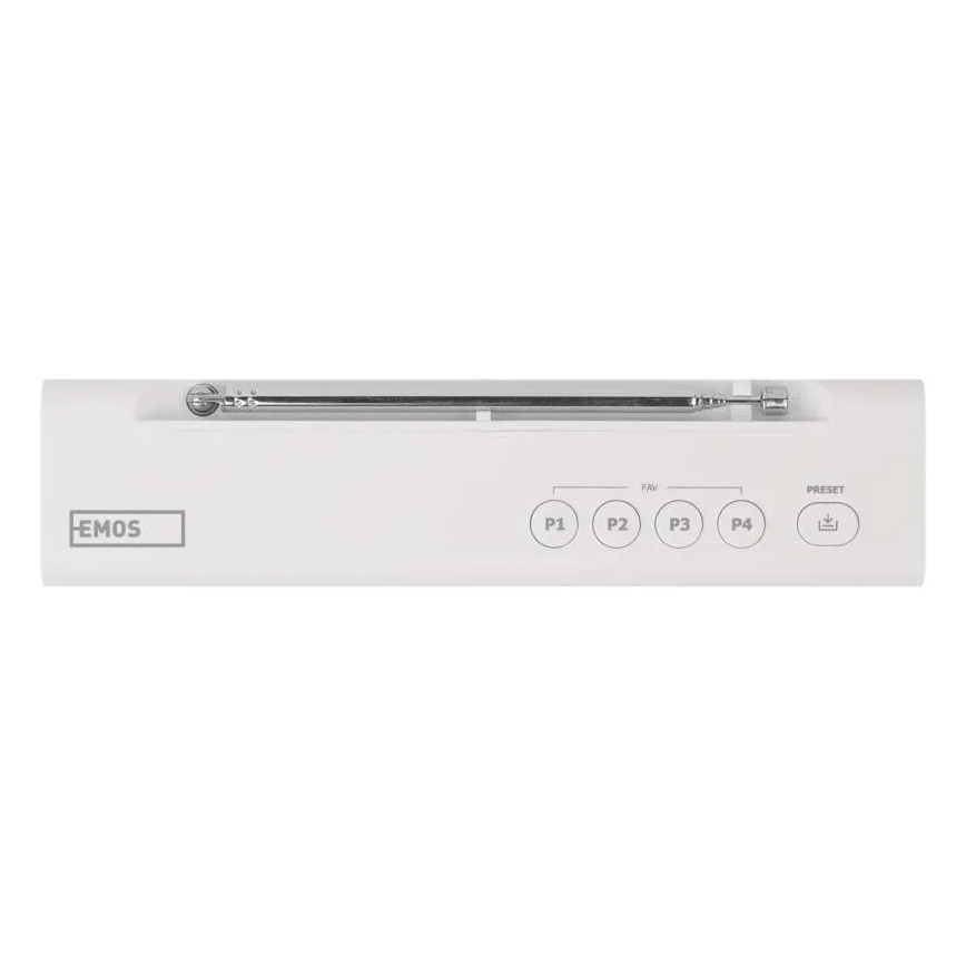 Radio DAB DAB+ FM 3W/5V/4xAA blanco