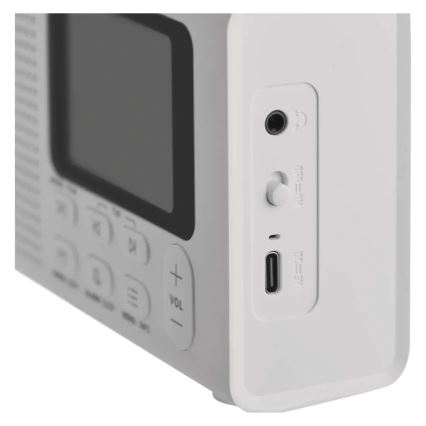 Radio DAB DAB+ FM 3W/5V/4xAA blanco