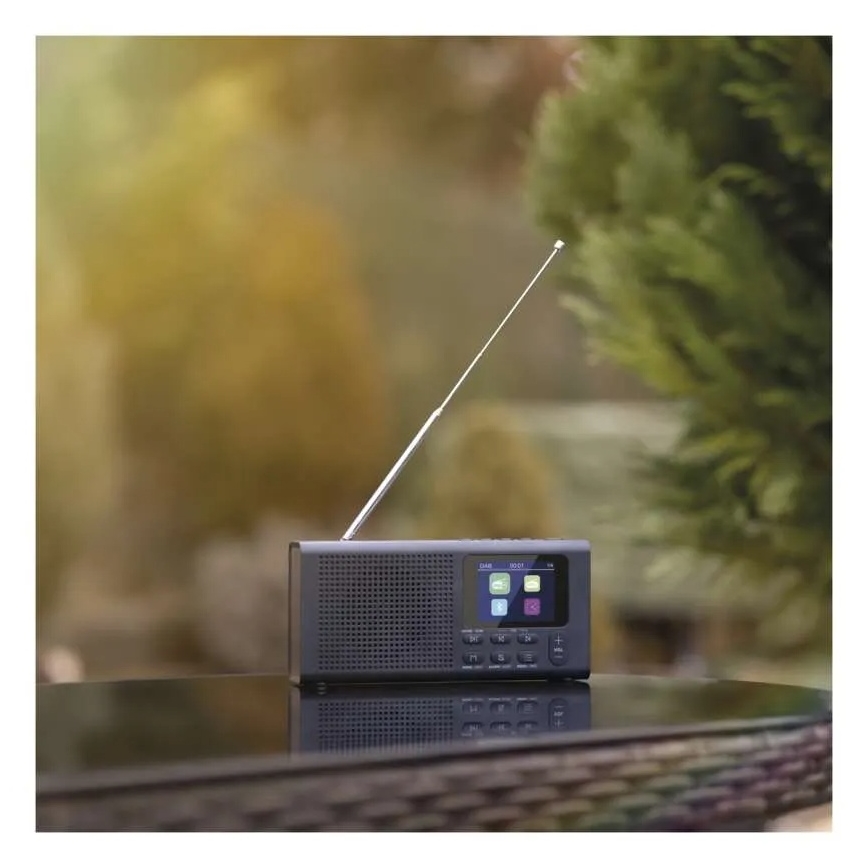 Radio DAB DAB+ FM 3W/5V/4xAA negro
