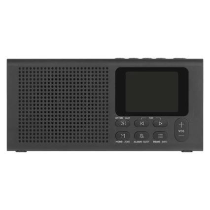 Radio DAB DAB+ FM 3W/5V/4xAA negro