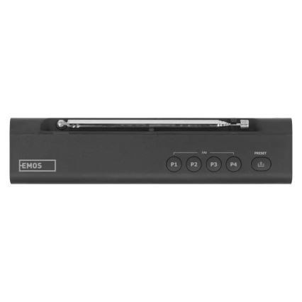 Radio DAB DAB+ FM 3W/5V/4xAA negro