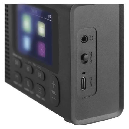 Radio DAB DAB+ FM 3W/5V/4xAA negro
