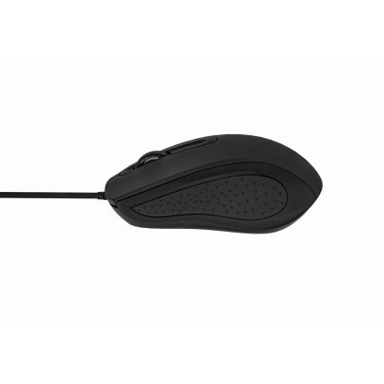 Ratón con cable 1200 DPI USB-C negro