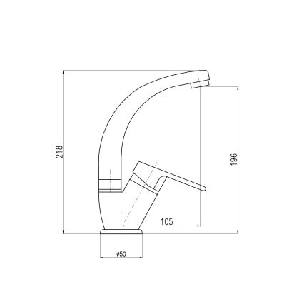 RAV Slezák CO106.0/2 - Grifo para fregadero COLORADO 21,8 cm cromo brillante