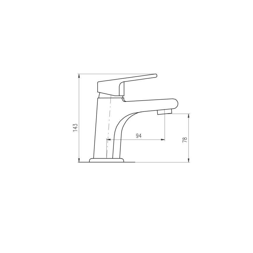 RAV Slezák CO126.0 - Grifo de lavabo COLORADO 14,3 cm cromo brillante
