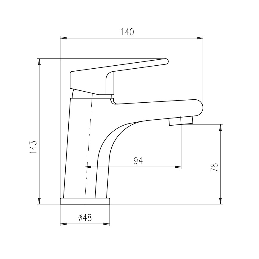 RAV Slezák CO126.0CMATZ - Grifo de lavabo COLORADO 14,3 cm negro/dorado