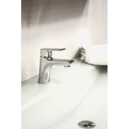 RAV Slezák CO127.0 - Grifo de lavabo + desagüe COLORADO 14,3 cm, cromo brillante