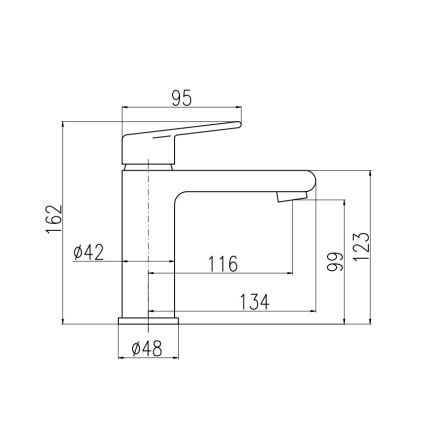 RAV Slezák CO129.0 - Grifo de lavabo + válvula de desagüe COLORADO 16,2 cm, cromo brillante