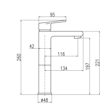 RAV Slezák CO130.0CMATZ - Grifo de lavabo COLORADO 26 cm negro/dorado