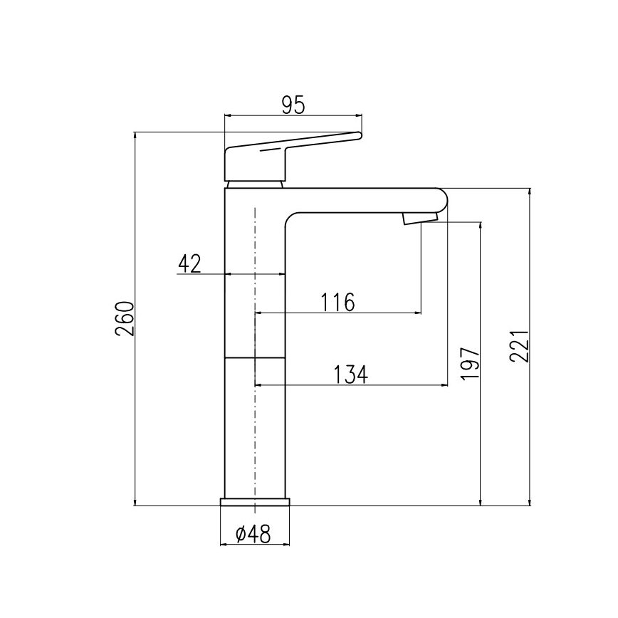 RAV Slezák CO130.0CMATZ - Grifo de lavabo COLORADO 26 cm negro/dorado