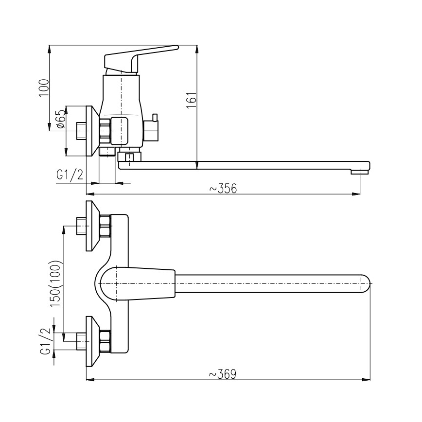 RAV Slezák CO153.5 - Grifo de bañera COLORADO, acabado en cromo brillante