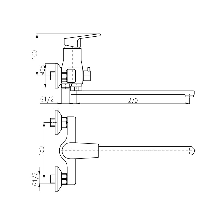 RAV Slezák CO153.5CMATZ - Grifo para bañera COLORADO negro/dorado