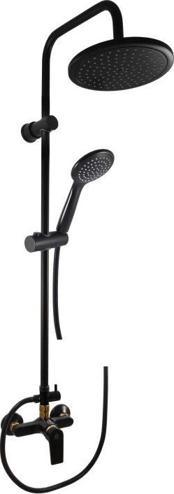 RAV Slezák CO182.5/7CMATZ - Juego de ducha con grifería COLORADO negro/dorado
