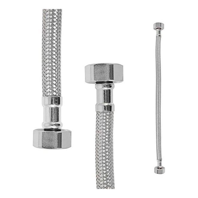 RAV Slezák IF0133.0 - Manguera flexible de conexión FLEXI 10 cm con acabado cromado brillante