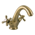 RAV Slezák MK128.0SM - Grifo de lavabo MORAVA RETRO 16 cm latón envejecido