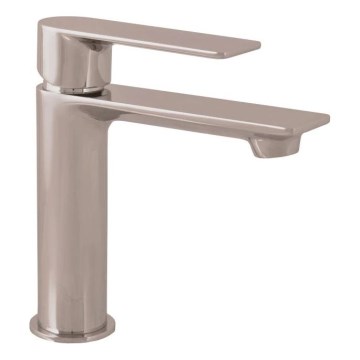 RAV Slezák NL126.0MGL - Grifo para lavabo NIL 16,2 cm acabado gris brillante